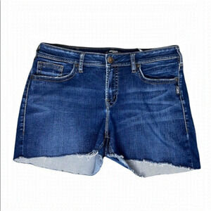 Size 16 Silver Jeans Cut off  Denim Shorts